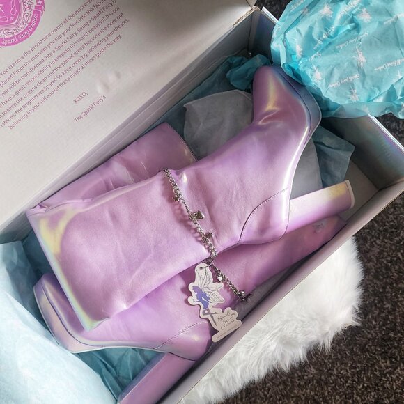 Lilac Fairy Star Thigh High Boots - Picture 3 of 4